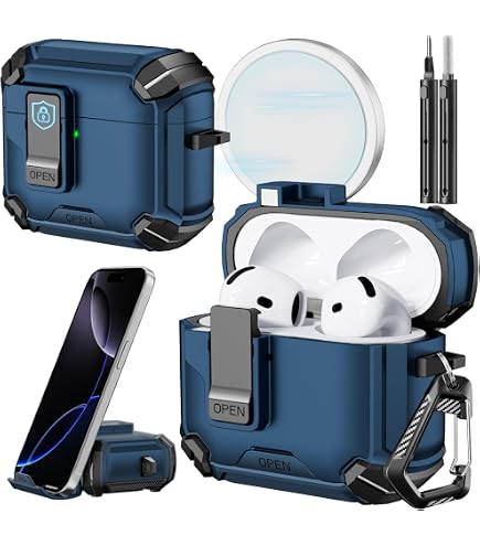 Amazon | エレコム AirPods ケース 第4世代 アクティブノイズキャンセ